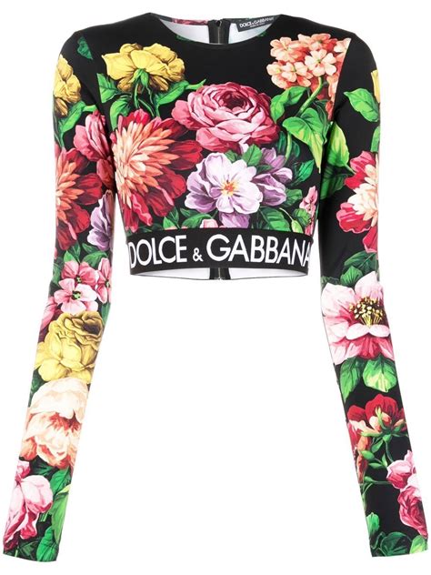 crop top dolce gabbana|dolce gabbana tops for women.